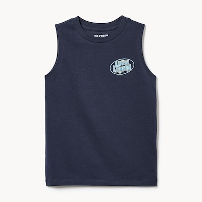 Kid Boys' Graphic Tank - Dark Navy