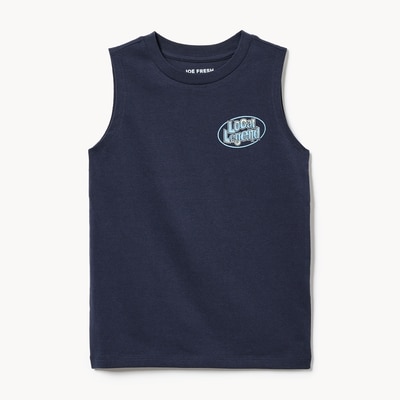 Kid Boys' Graphic Tank - Dark Navy