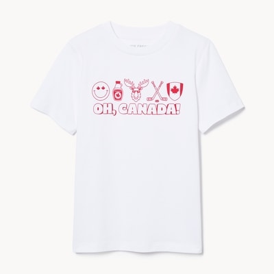 Kid Canada Graphic T-Shirt - White