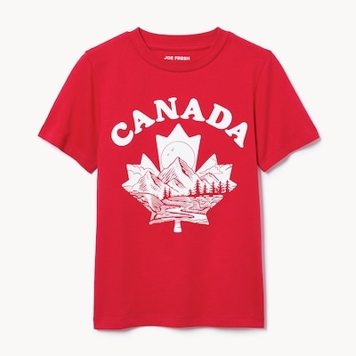 Joe Fresh T-shirt imprimé Canada pour enfants 1 ea, 8,00 $/1ch