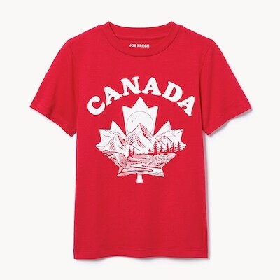 Joe Fresh T-shirt imprimé Canada pour enfants 1 ea, 8,00 $/1ch