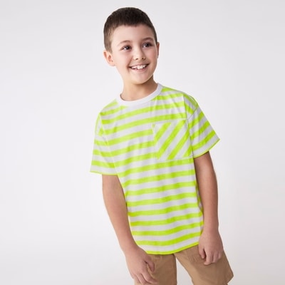 Joe Fresh T-shirt rayé à poche pour garçons 1 ea, 14,00 $/1ch