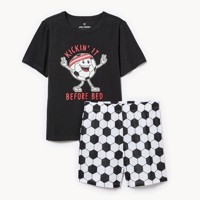 Kid Boys' Graphic 2-Piece Sleep Set - JF Black