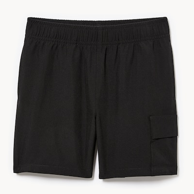 Short sport extensible pour garçons - Noir JF