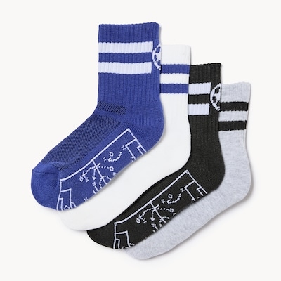 Joe Fresh Ens. de 4 paires de chaussettes mi-hautes, garçons 1 ea, 12,00 $/1ch