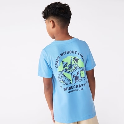 T-shirt imprimé Minecraft Adventure Club, garçons - Bleu