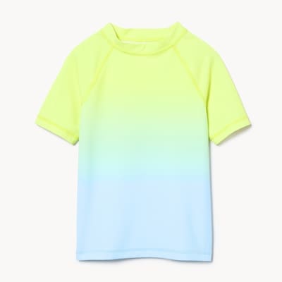 Kid Boys' Ombre Rash Guard - Bright Green