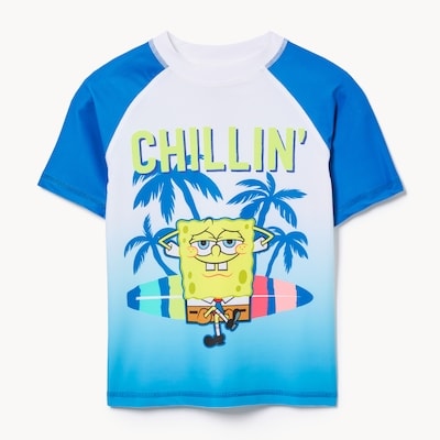 Maillot solaire Bob l’éponge pour garçons - Bleu Pâle