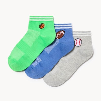 Kid Boys' 3-Pack Ankle Socks - Multi