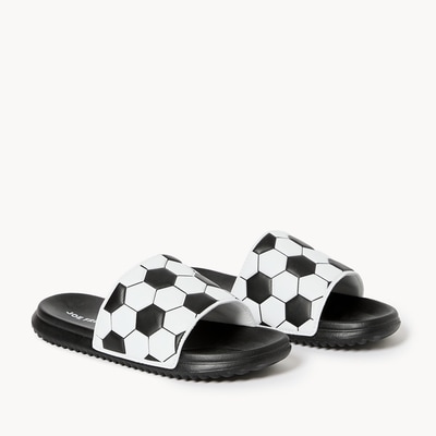 Kid Boys' Soccer Slides - Black