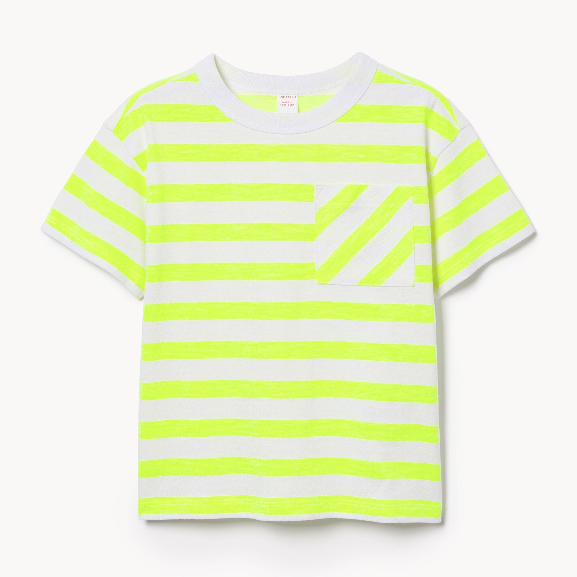 T-shirt rayé à poche pour petits garçons