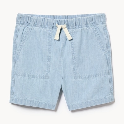 Toddler Boys' Chambray Short - Powder Blue