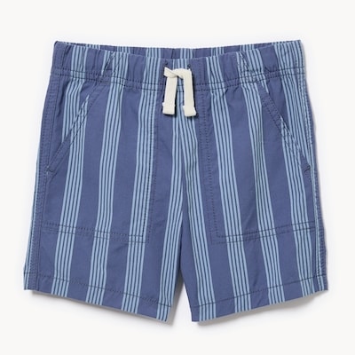 Toddler Boys' Canvas Printed Short - Light Navy