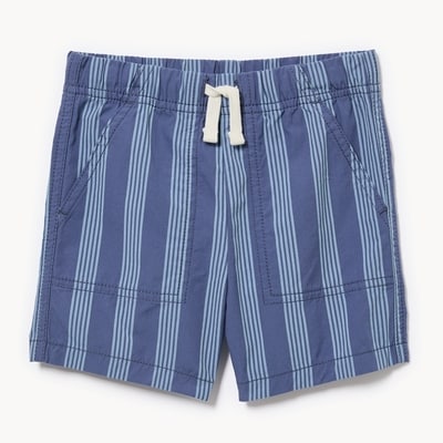 Short en toile imprimé pour petits garçons - Marine pâle