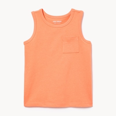 Toddler Pocket Tank - Orange