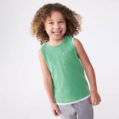 Débardeur à poche pour petits tout-petits - Vert
