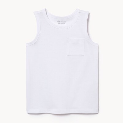 Débardeur à poche pour petits tout-petits - Blanc pur