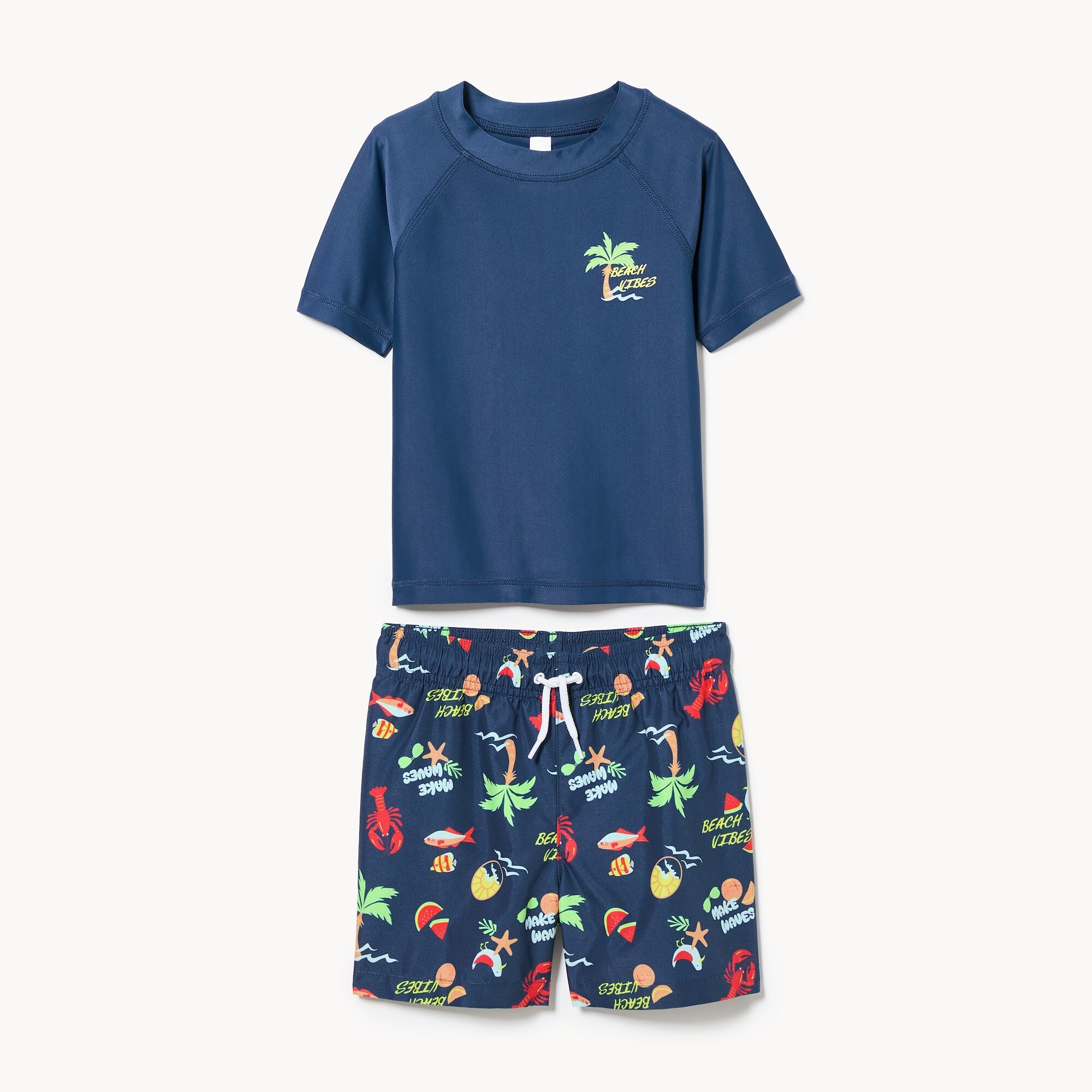Ensemble avec maillot solaire pour petits garçons