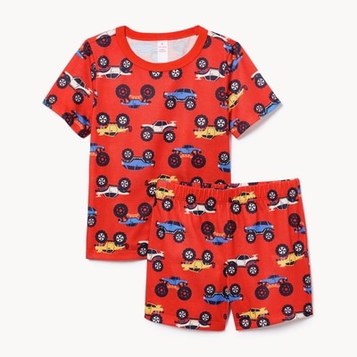 Ensemble pyjama imprimé pour petits garçons - Rouge