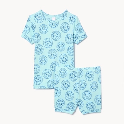 Toddler Boys' Printed Sleep Set - Light Aqua