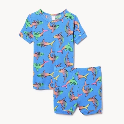 Ensemble pyjama imprimé pour petits garçons - Bleu