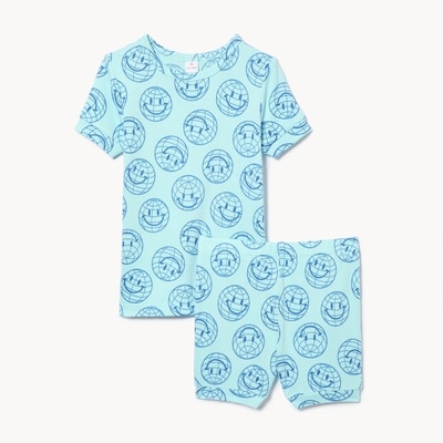 Ensemble pyjama imprimé pour petits garçons - Turquoise Pâle