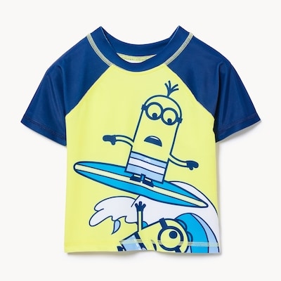 Toddler Boys' Minions Rash Guard - Pastel Yellow