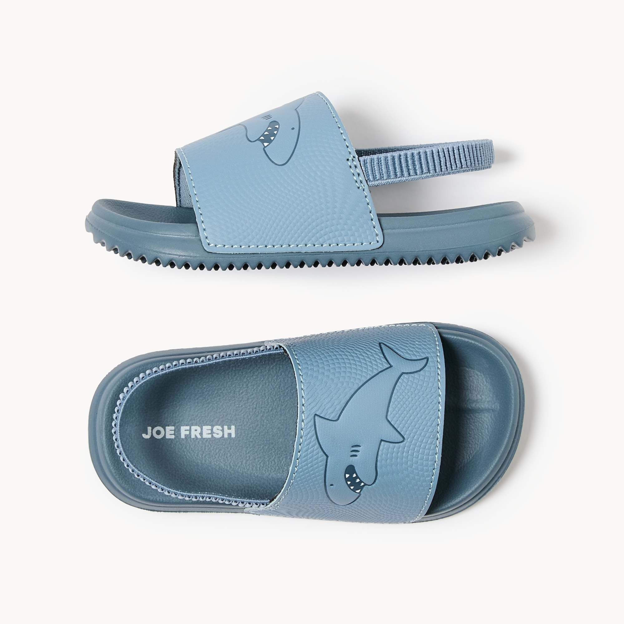 Mules à motif de requin pour petits garçons