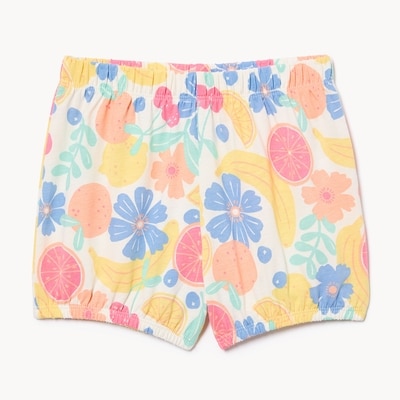 Baby Girls' Printed Bubble Short - Yellow