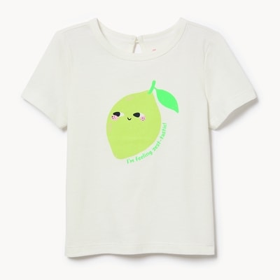 Baby Girls' Graphic T-Shirt - Off White