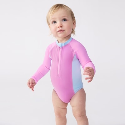 Joe Fresh Baby Girls' Colourblocked Rashguard Suit 1 ea, $16.00/1ea
