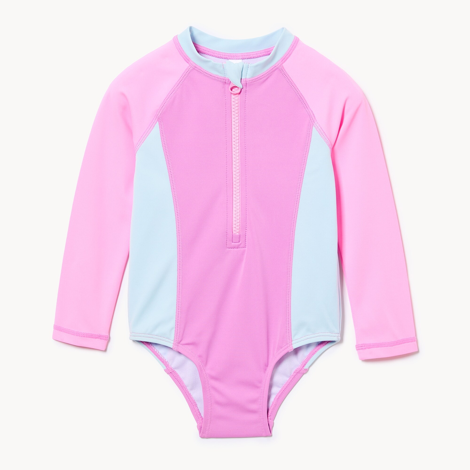 Maillot solaire à bandes de couleur, bébés filles