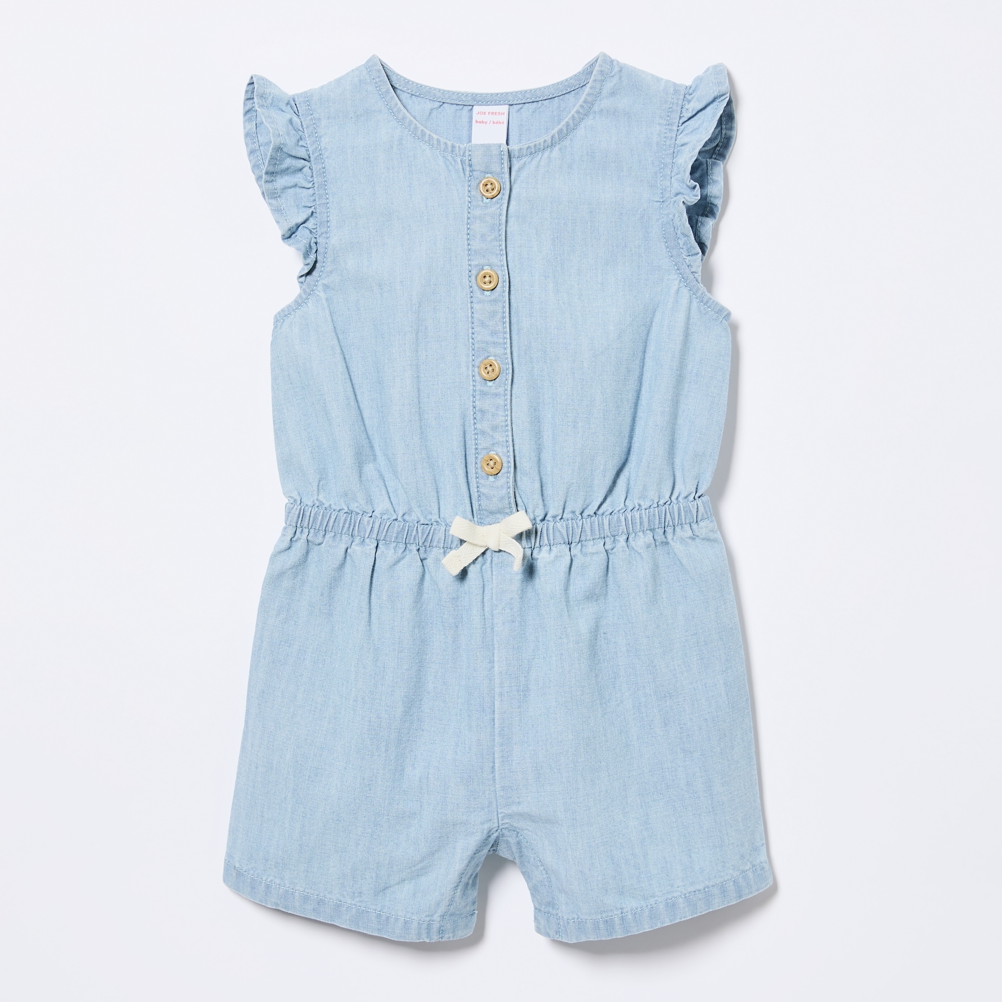 Baby Girls' Chambray Romper