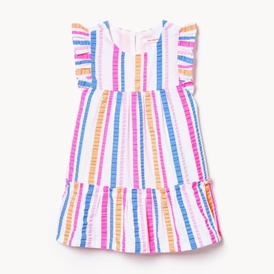 Baby Girls' Striped Dress - Neon Pink