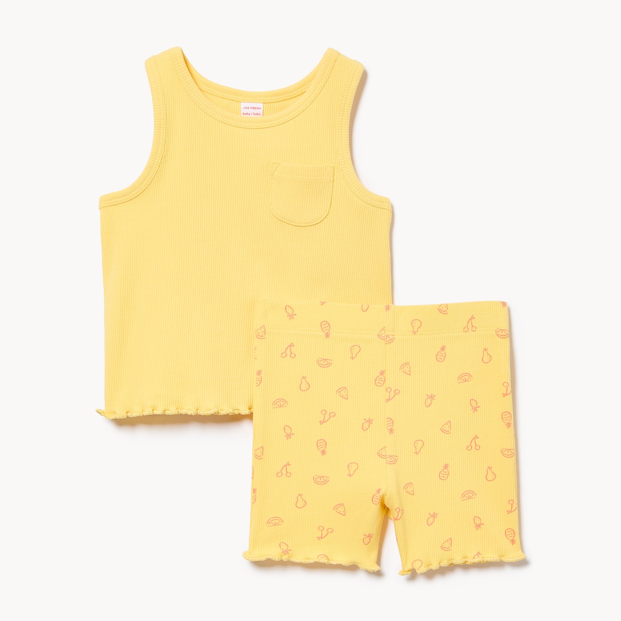 Baby Girls' Ribbed 2-Piece Set