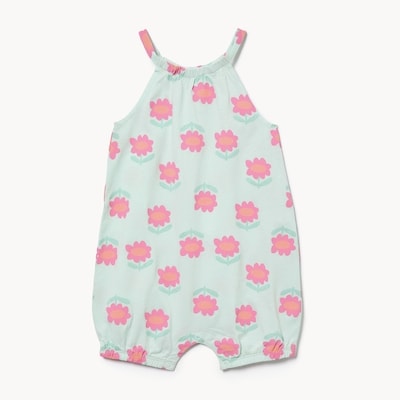 Barboteuse imprimée pour bébés filles - Pale Aqua