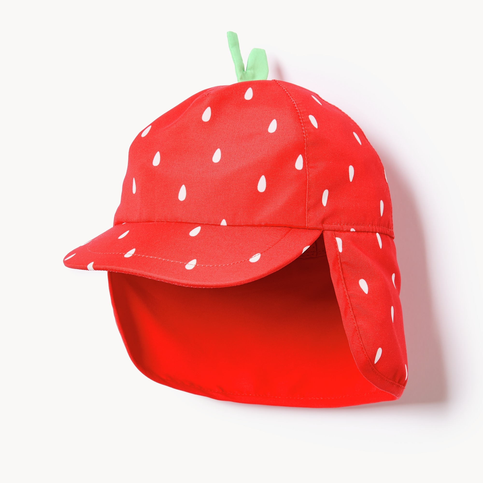 Baby Girls' Strawberry Swim Neck Flap Hat in Red from Joe Fresh