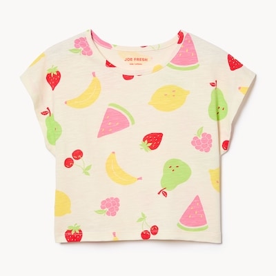 Joe Fresh T-shirt imprimé pour filles 1 ea, 14,00 $/1ch