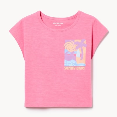 T-shirt imprimé pour filles - Rose