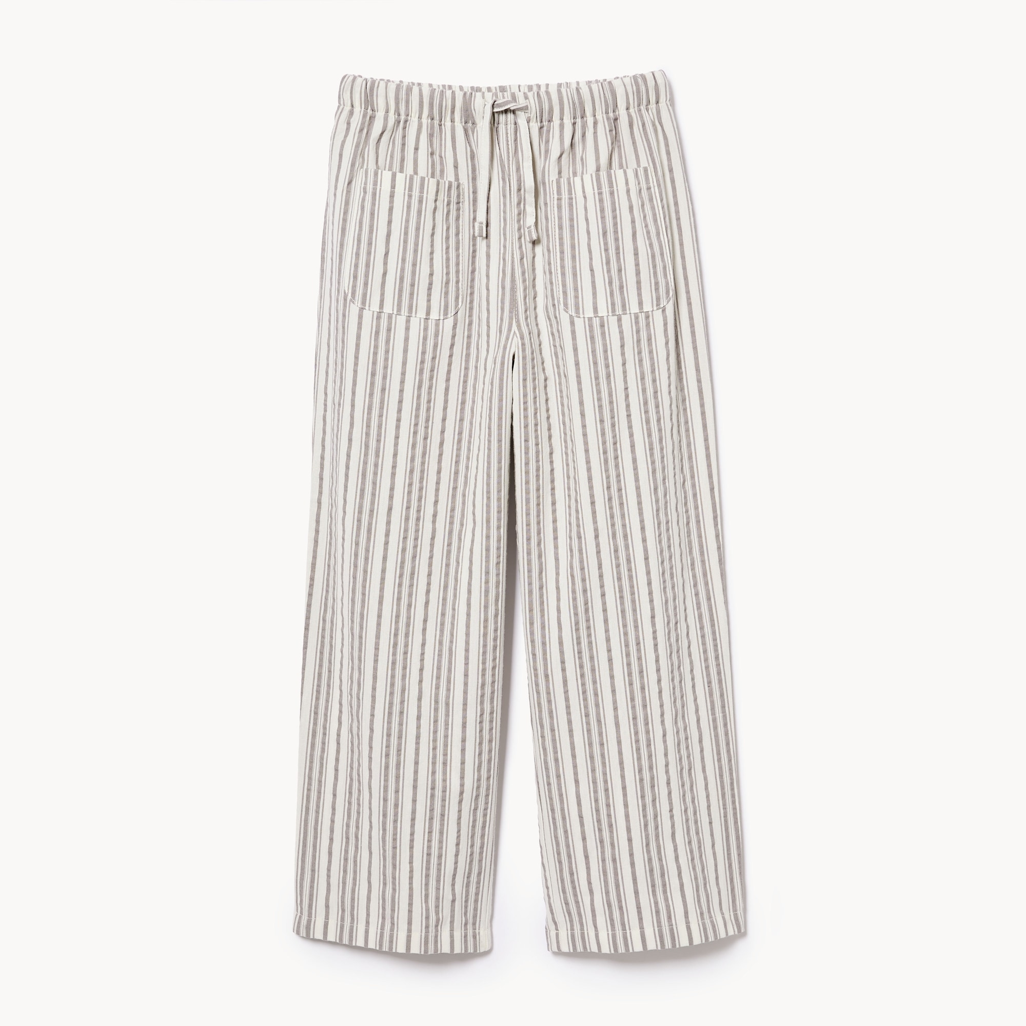 Tween Girls' Seersucker Striped Pant in Grey from Joe Fresh