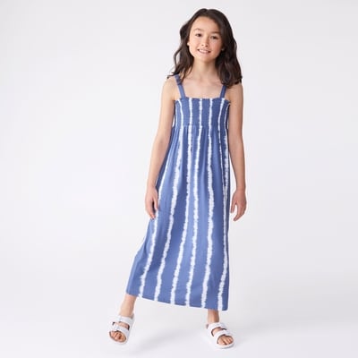 Joe Fresh Robe maxi froncée imprimée pour filles 1 ea, 19,00 $/1ch