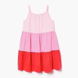 Joe Fresh Kid Girls' Colourblocked Tiered Dress 1 ea, $19.00/1ea