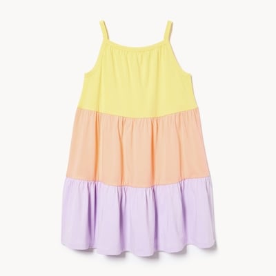 Joe Fresh Kid Girls' Colourblocked Tiered Dress 1 ea, $19.00/1ea