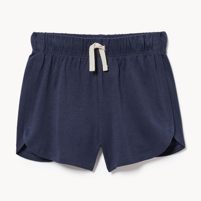 Kid Girls' Dolphin Hem Short - Dark Navy