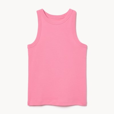 Cami côtelée pour filles - Rose