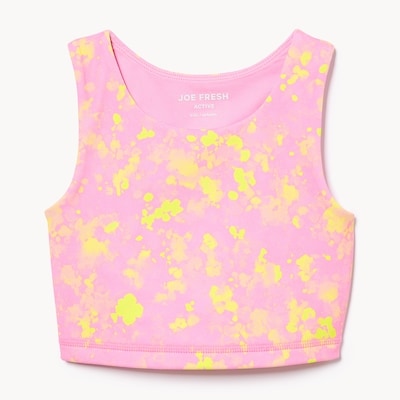 Kid Girls' Active Cutout Sports Bra - Pale Pink
