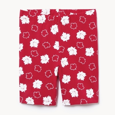 Kid Girls' Canada Bike Short - Red