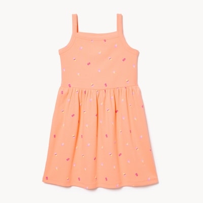 Kid Girls' Printed Cami Dress  - Peach