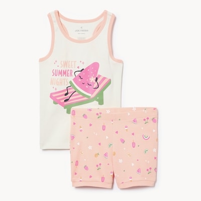 Kid Girls' Printed Sleep Set - Peach