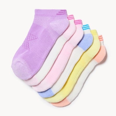 Kid Girls' 6-Pack Low-Cut Socks - Assorted Colors